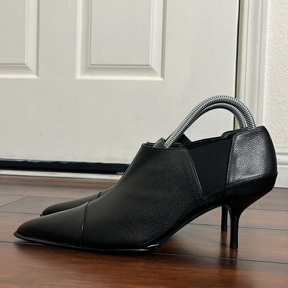 Narciso Rodriguez Leather Booties Shoes Pointed Toe sz 40 Quiet Luxury Old MOney - Picture 4 of 13